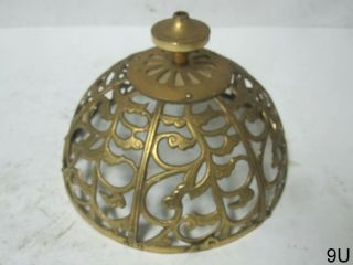 Vintage Decorative Metal Dome Light Cover Hinged Chandelier Part