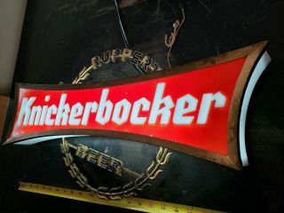 1950s Ruppert Knickerbocker VINTAGE Beer Light Advertising Sign 2