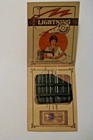 Vintage Findley Electric Co.  Minneapolis Advertising Sewing Needle Case Book