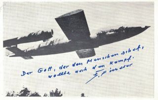 Gerhard Fieseler - Designed V - 1 Rocket,  Aircraft Prodicer