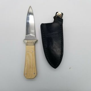 Ka - Bar 2751 Stainless Double Edge Boot Knife Dagger Vintage 1980