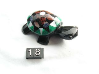 TURTLE OBSIDIAN STONE ABALONE SHELL. 2