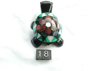 TURTLE OBSIDIAN STONE ABALONE SHELL. 3