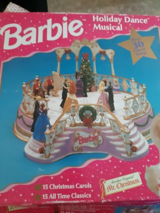 Mr.  Christmas Barbie Holiday Dance Musical Vintage 1997 15 Songs Waltz Dances