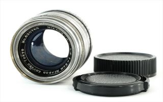 Nikon Nikkor H.  C 5cm 50mm F/2 Vintage Lens Leica Screw Mount Ltm L39 Japan Exc -