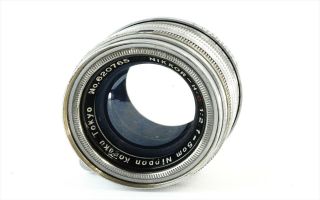 Nikon Nikkor H.  C 5cm 50mm f/2 Vintage Lens Leica Screw Mount LTM L39 Japan Exc - 2