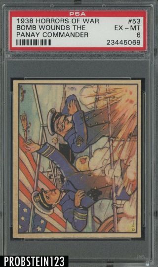 1938 Horrors Of War 53 Bomb Wounds The Panay Commander Psa 6 Ex - Mt
