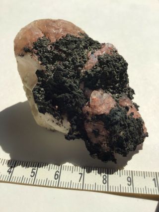 Copper in Calcite Quincy Mine,  Hancock,  Houghton County,  Michigan 3