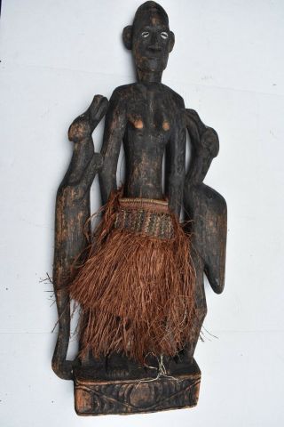 Orig $499 Mega Papua Guinea Sepik Figures 36 " Early 1900s Prov