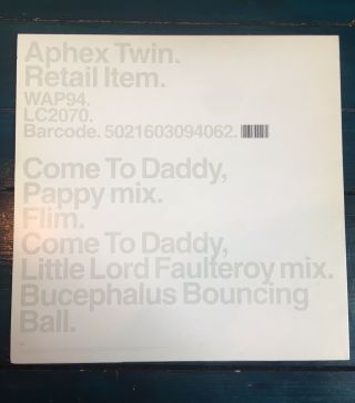 Aphex Twin - Come To Daddy - Vinyl LP 1st Press 1997 2