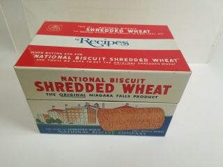 1973 Tin Nabisco Shredded Wheat National Biscuit Company Recipe Box