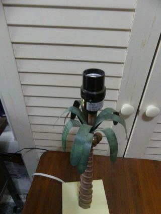 Vintage Palm Tree Lamp Base Metal 2