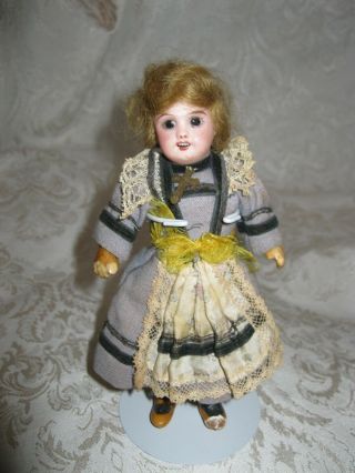 6 1/2 " Sfbj French Bisque Head All - Doll In Regional Outfit - Compo Body