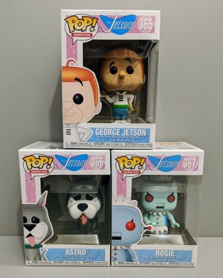 Funko Pop Animation The Jetsons Set Of 3 George Jetson,  Astro,  Rosie All