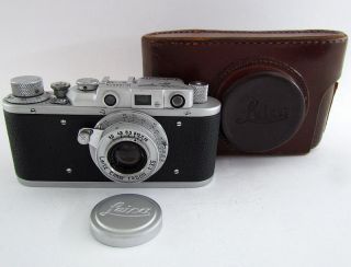 Leica Ii (d) Luftwaffe Wwii Vintage Russian Rf Film 35mm Chrome Camera