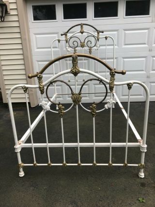 Victorian Brass And Iron Bed - Full Size