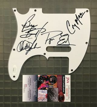 Foghat (band) Signed Autograph Tele Guitar Pickguard X4 Jsa Auto