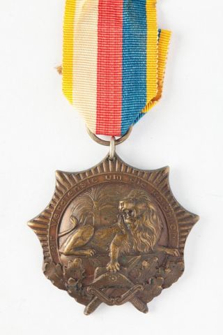 A Wwi German Colonial Merit Badge (a.  K.  A.  Lion Order) 2nd Class_original