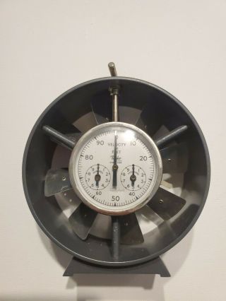 Vintage Taylor Anemometer Air Velocity Wind Meter W/ Case