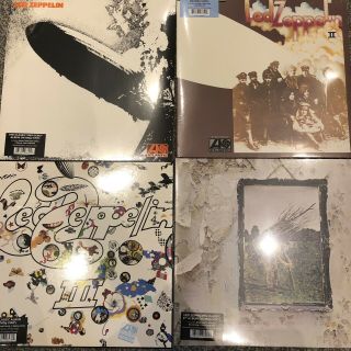Led Zeppelin Full Set Of 1 / 2 / 3 / 4 - Remastered 4 X Vinyl Lp 