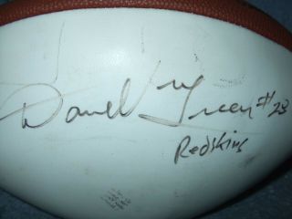 Vintage Washington Redskins Football Signed Darrell Green