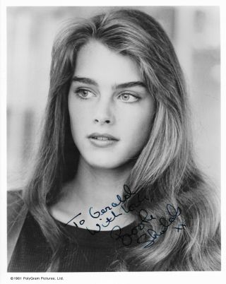 Brooke Shields In Endless Love (1981) Hand - Signed 10” X 8” Portrait