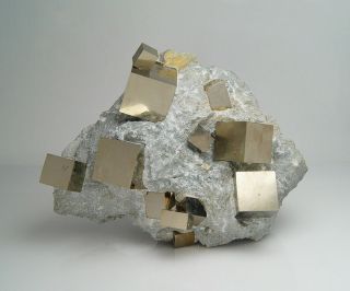 Large - Pyrite Crystals On Matrix From Navajun - Spain