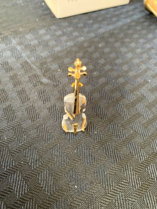 Swarovski Crystal Memories Violin With Stand