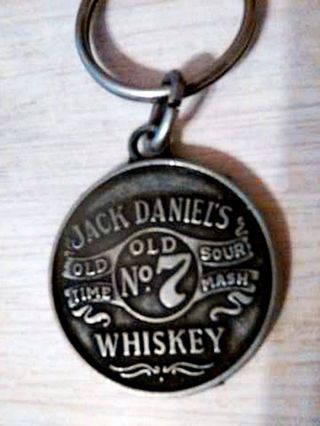 Vintage Jack Daniels Old No.  7 Whiskey Sour Mash Key Chain - - In Package