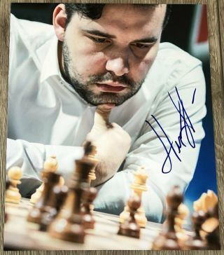 Chess Grandmaster Ian Nepomniachtchi Signed Autograph 8x10 Photo A W/exact Proof