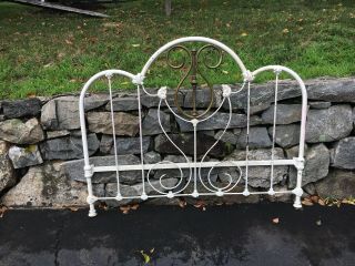 Antique Iron and Brass full size Headboard 2