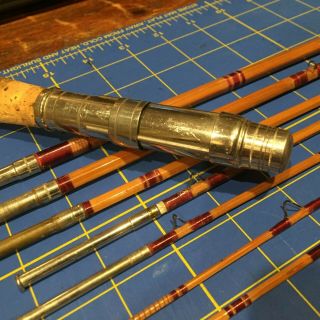 Vintage Bamboo Split Cane Fly Fishing Rod - 6 