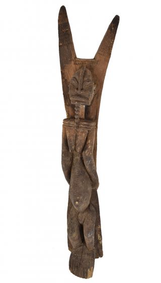 Dogon House Post Figural Toguna Mali African Art Was $490.  00
