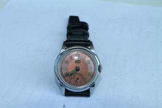 Vintage Old German Made Umf Ruhla Mens Wrist Watch Army Cal.  617