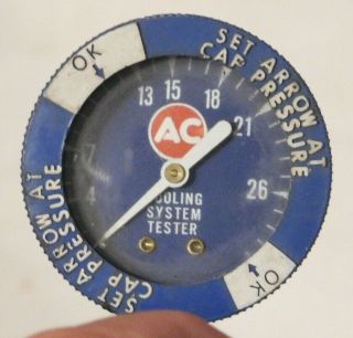 Vintage Gm 60s Ac Delco Guide Cooling System Tester Gauge Chevy Camaro