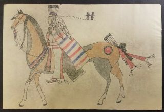 Outstanding Ledger Art.  Early To Mid 1900s.