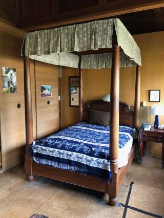 Antique American Four Poster Bed,  Full Size - Solid Cherry