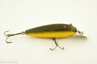 Creek Chub 100 Wiggler Antique Fishing Lure Dual Line Tie Head Great Color Jt3