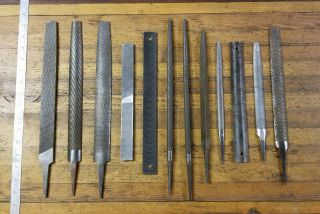VINTAGE Metal Files Rasps • Machinist Woodworking Filing Tools NICHOLSON ☆USA 2