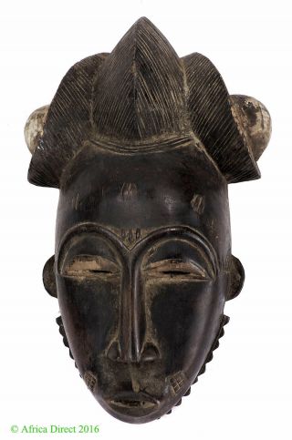 Baule Kpan or Mblo Portrait Mask Cote d ' Ivoire African Art 2