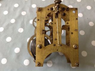 Antique Ansonia Clock Movement Chiming 9x13cm Plates