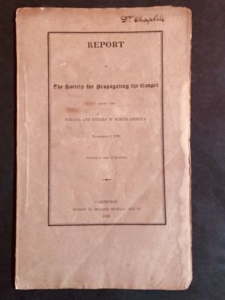 1826 Report Of Propagating Gospel To Indians And Others In North America 23 Pgs