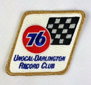 Union 76 Unocal Darlington Record Club Embroidered Nascar Racing Patch Gasoline