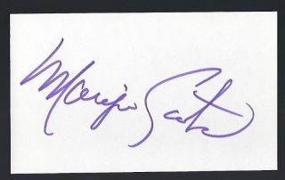 Marjoe Gortner Signed Autograph 3 " X 5 " Card Evangelist Preacher & Actor