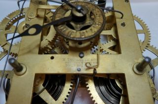 Ingraham Antique Kitchen/mantle 8 Day Alarm Clock Movement
