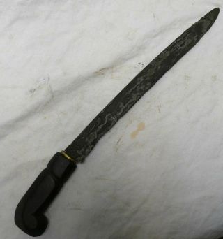 Knife Dagger W.  Pamor Blade Keris Kris Pencak Silat Magic Weapon Dukun Indonesia