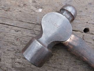 Big Vlchek Blacksmith/anvil/machinist 3 Lb.  Ball Pein Hammer Vg