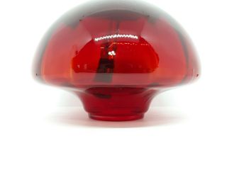 Vintage Ruby Red Electric Hanging Hurricane Font Swag Light Lamp Part 2