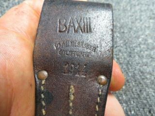 WWI IMPERIAL GERMAN 84/98 MAUSER BAYO FROG - - DATED 1914 - UNIT MARKED 3