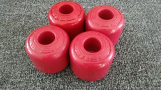 Vintage Skateboard Sims Street Wheels Set Of Four (4) Nos Red Vision G&s Powell